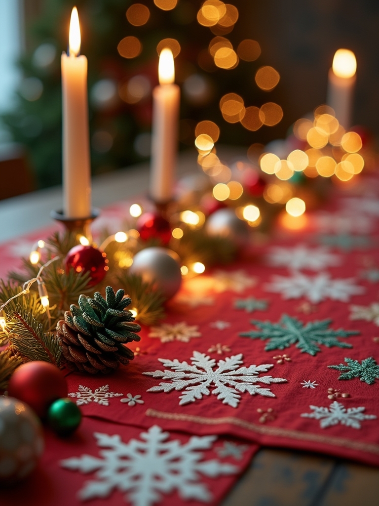 festive table runner designs