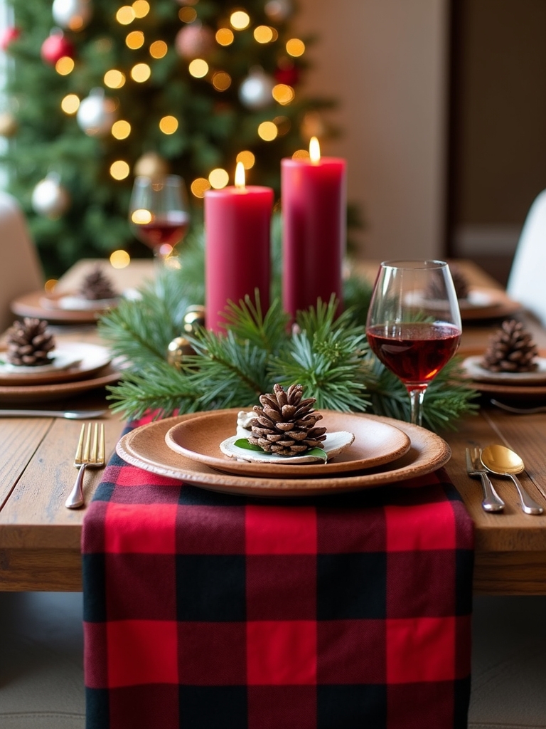 festive table runner materials