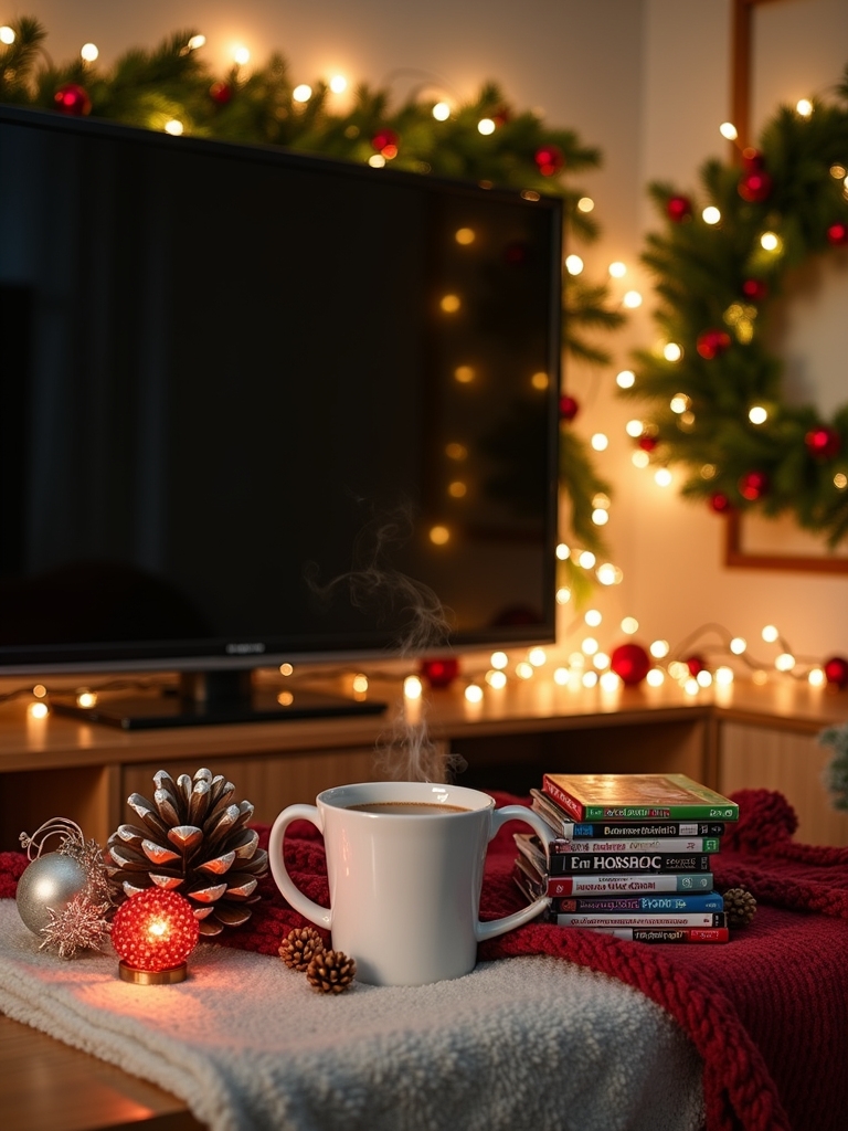 festive wreath backdrop ideas