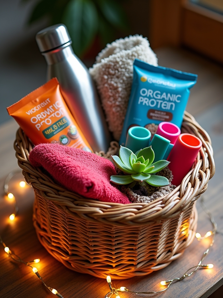 fitness support gift basket