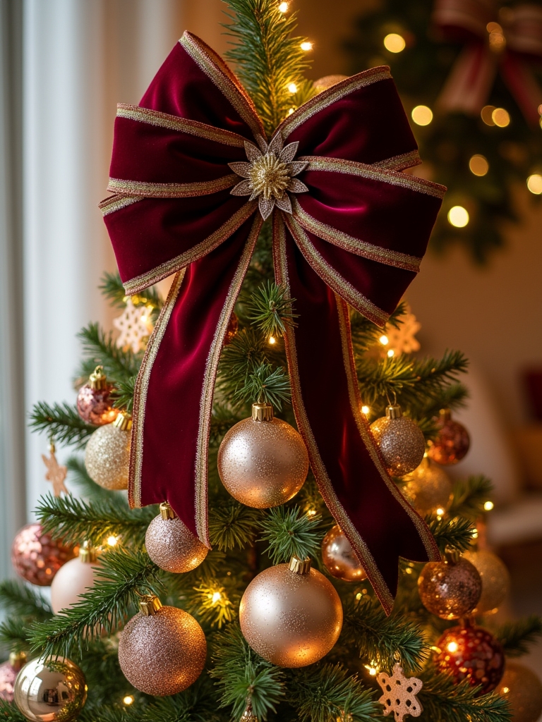 floral bows for christmas