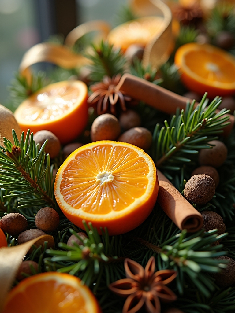 fragrant holiday orange swags