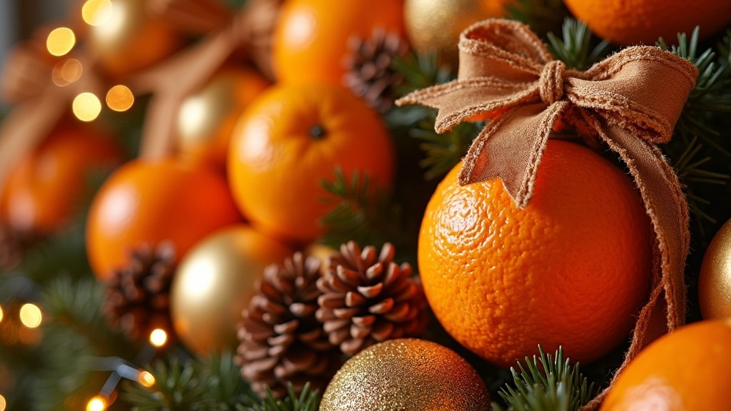 fragrant orange christmas decorations