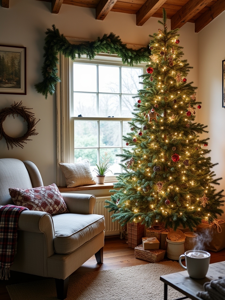 fresh greenery christmas decor