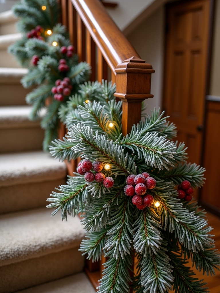 frosted berry garland decoration