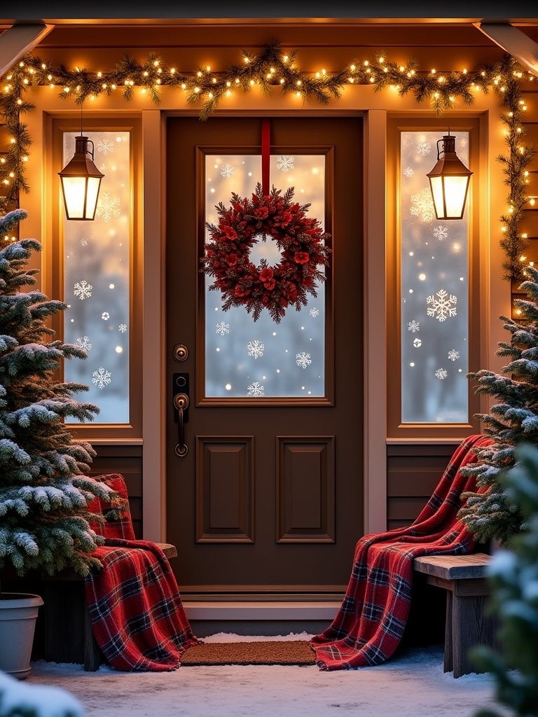 frosted window holiday decorations