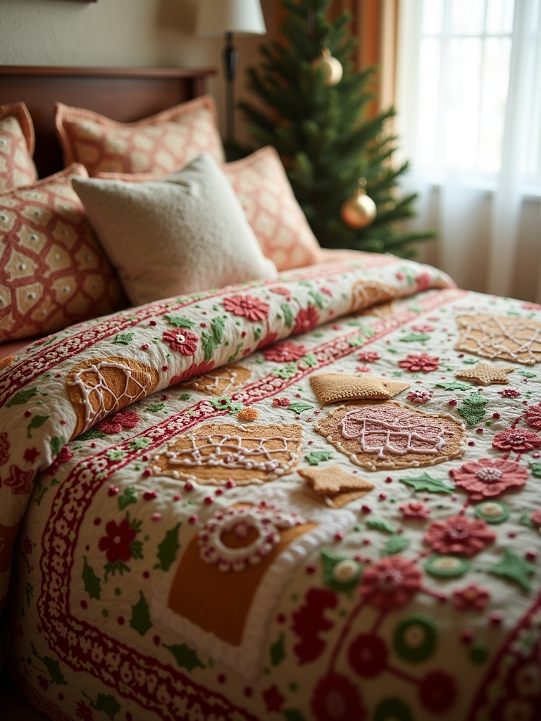 gingerbread house holiday bedding