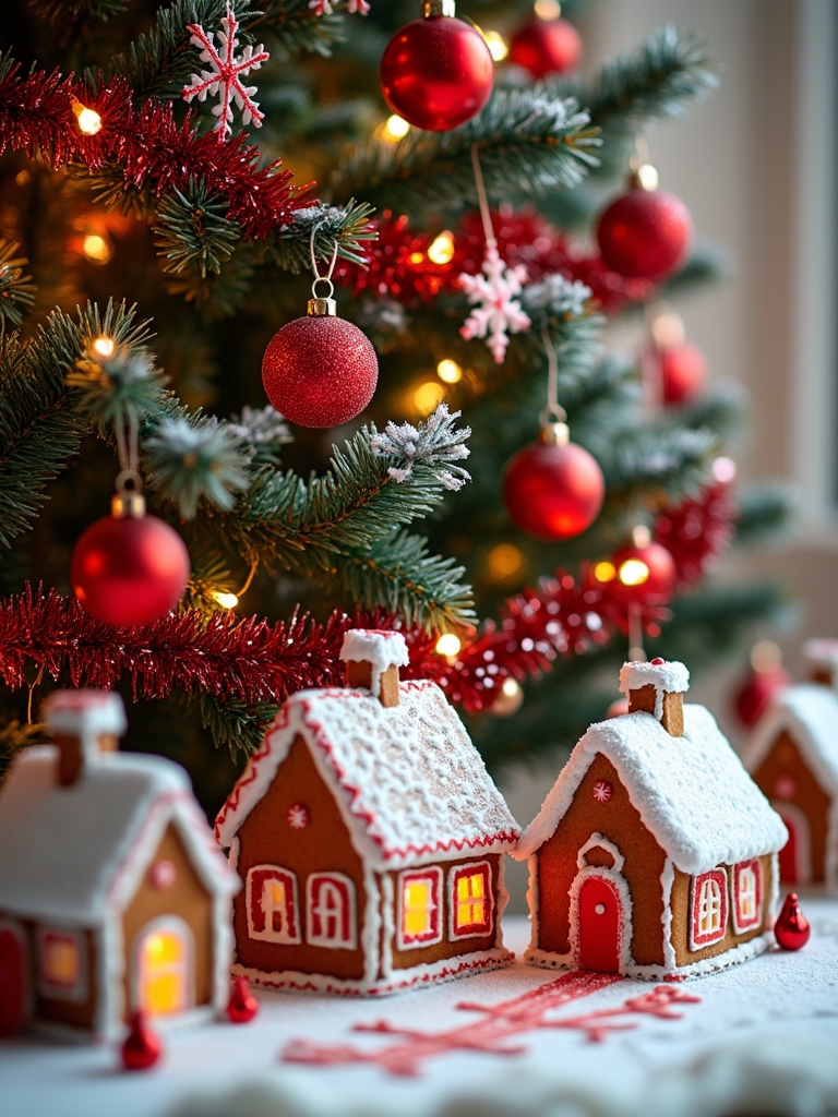 gingerbread house tree accents