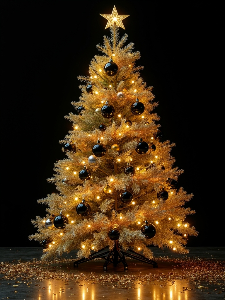 glamorous gold and black