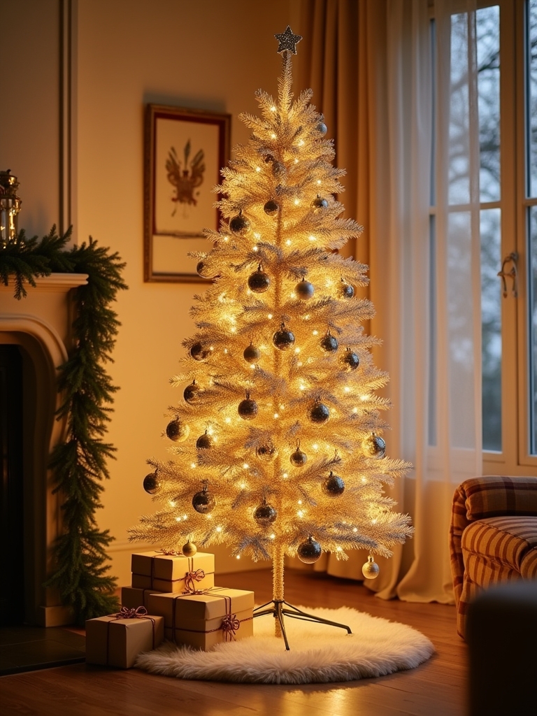 glamorous metallic gold tree