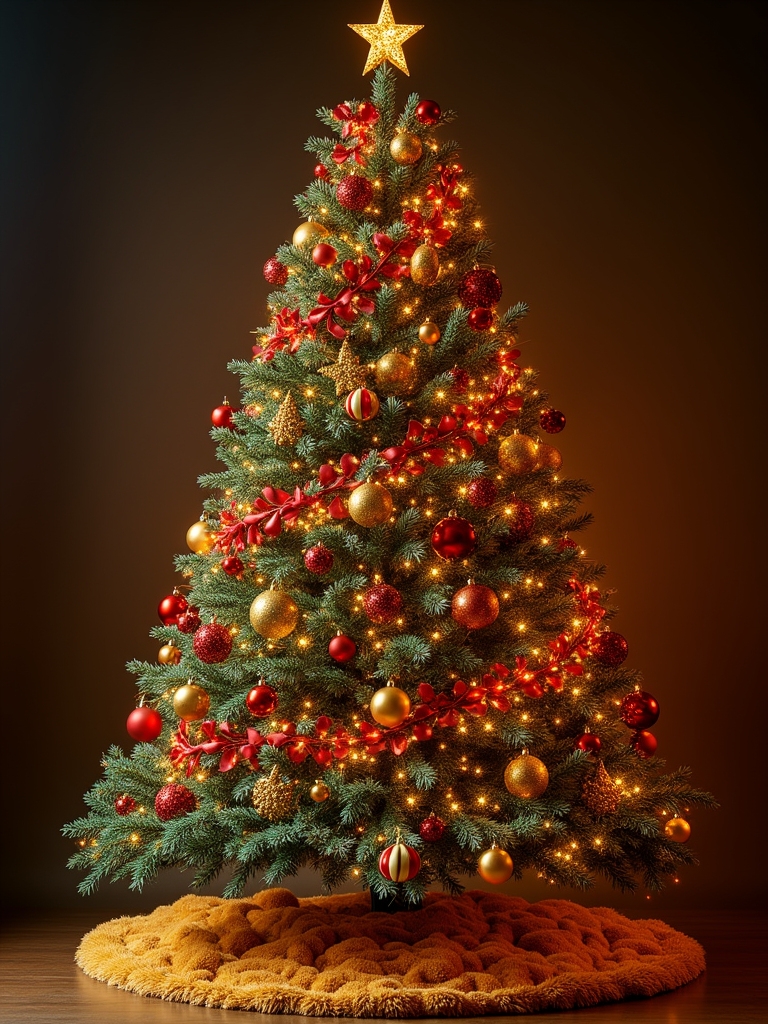 glittering garland holiday decor