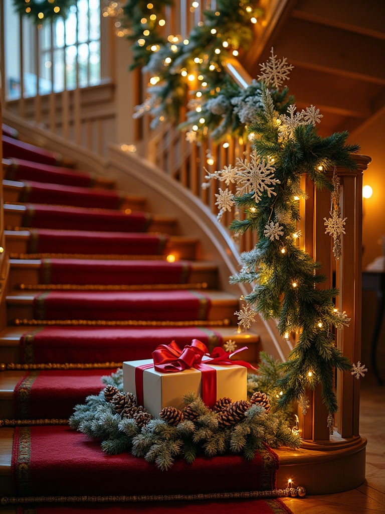 glittering snowflake decorations idea