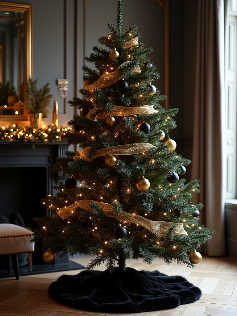 gold and black elegance