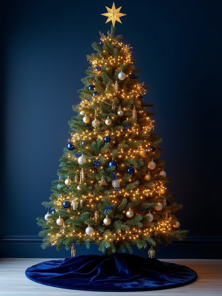 gold and navy elegance