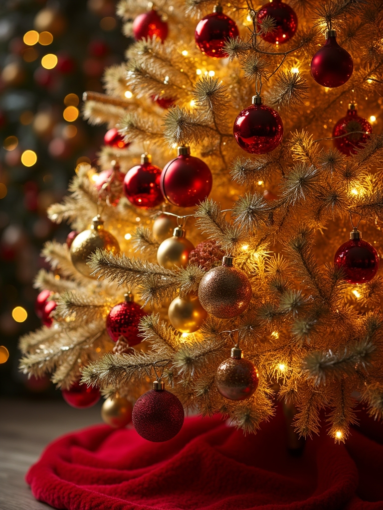 gold and red elegance