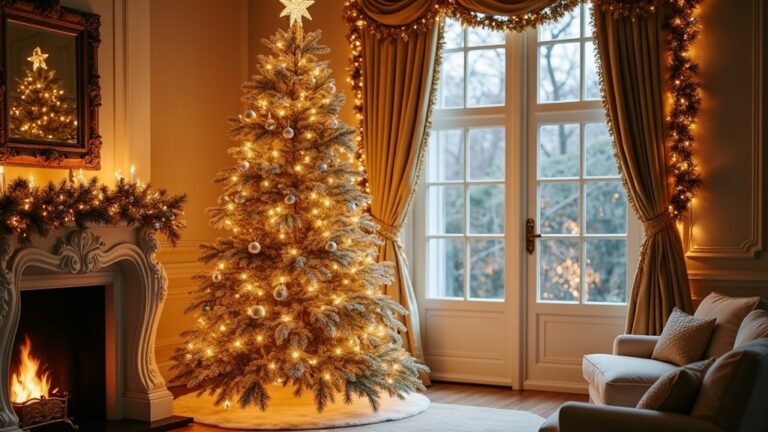 gold christmas tree decorations