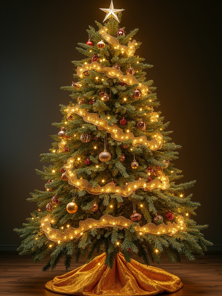 gold foil christmas decorations