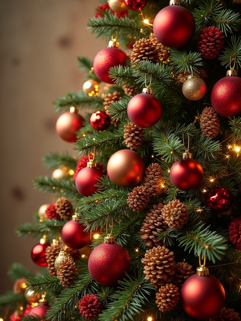 golden pinecones for decoration