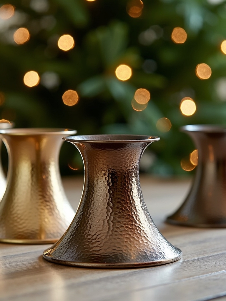 hammered finish holiday decor