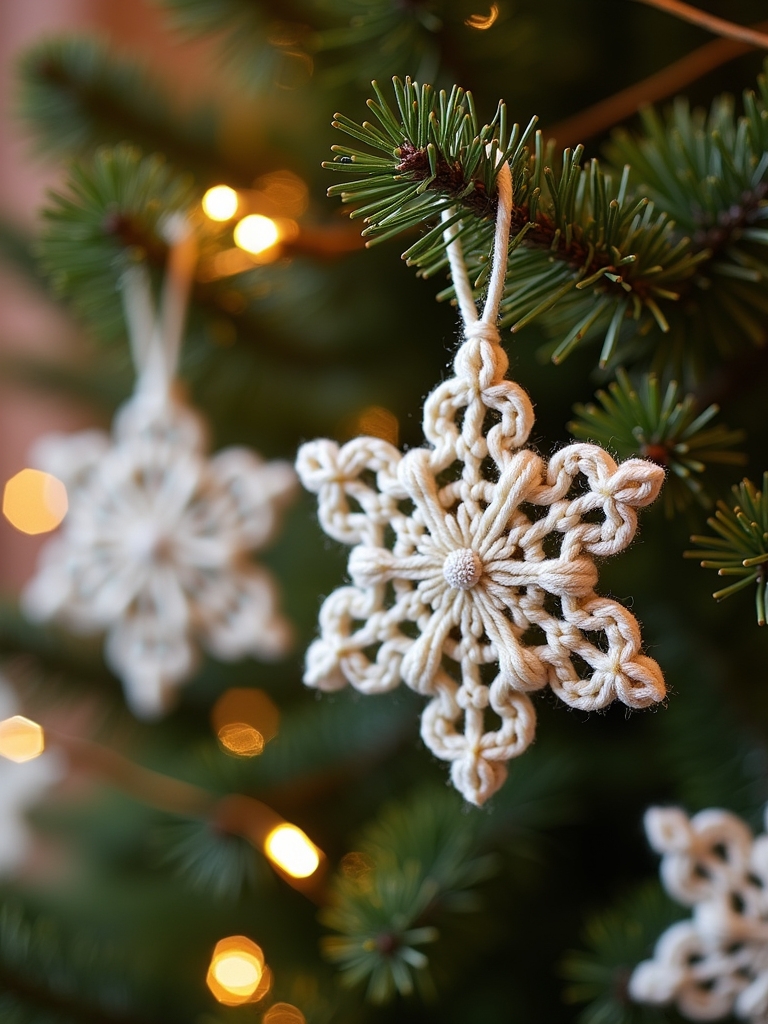 handcrafted cozy holiday ornaments