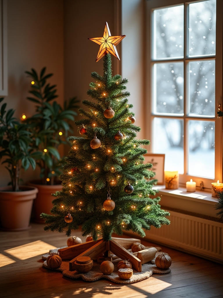 handcrafted wooden star topper