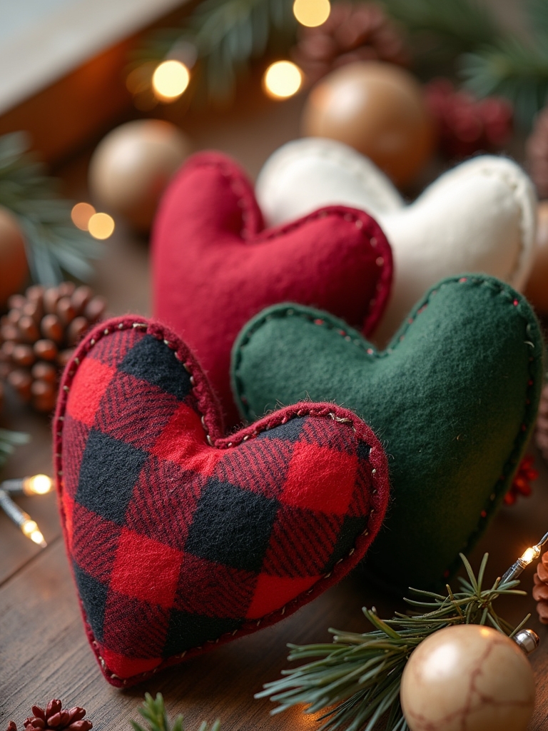 handmade colorful holiday accents