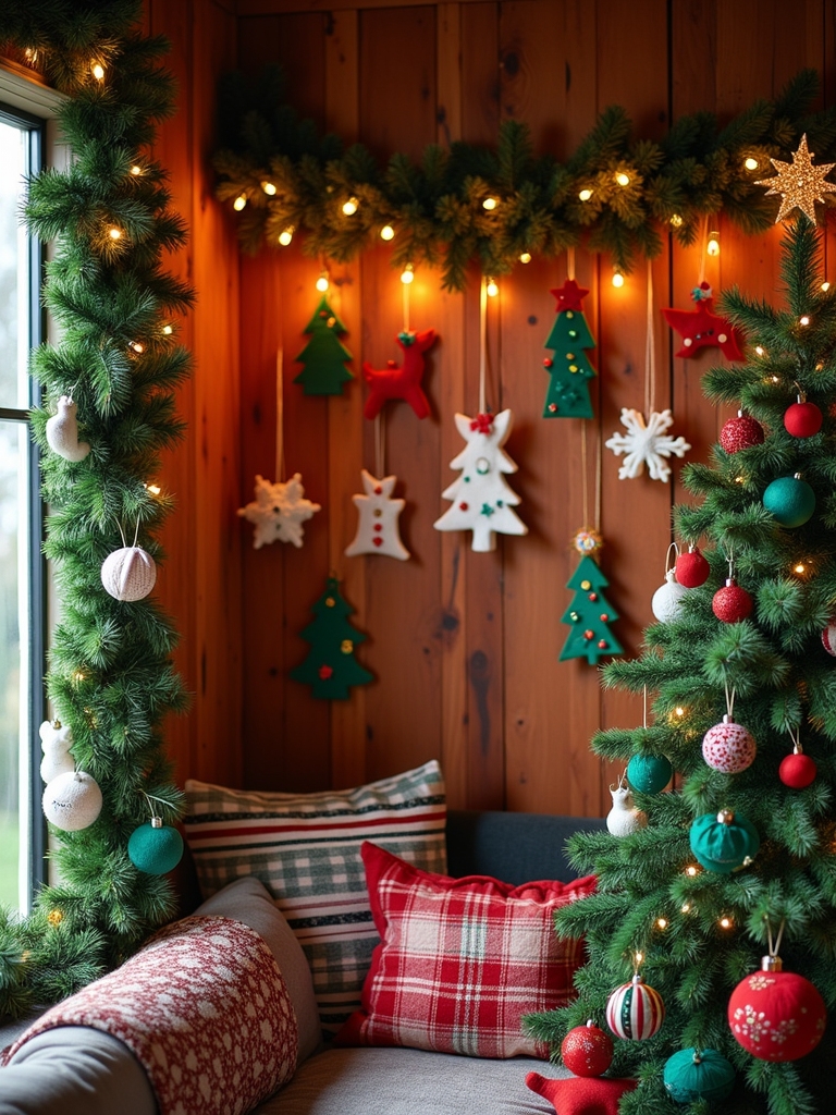 handmade felt holiday ornaments
