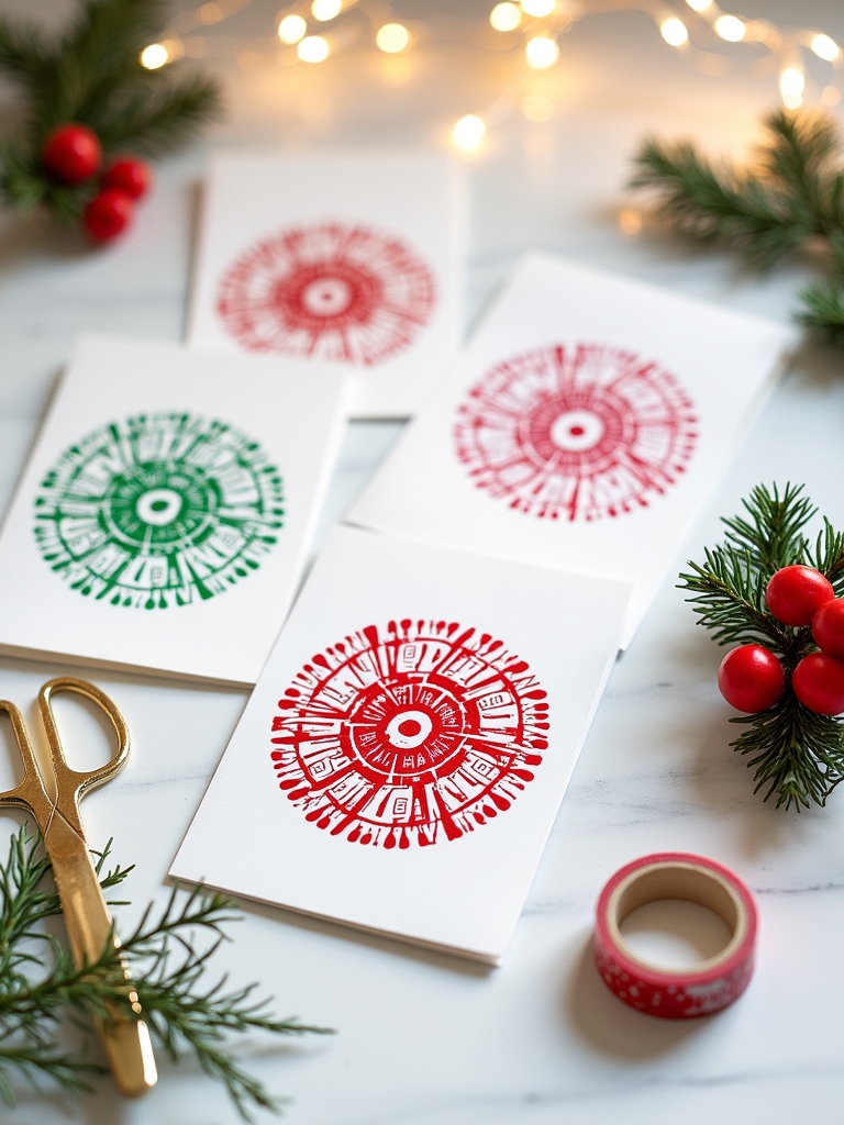 handmade stamped christmas cards