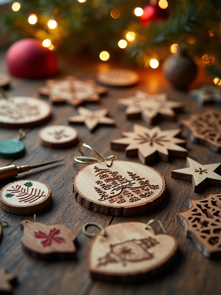 handmade wooden christmas decorations