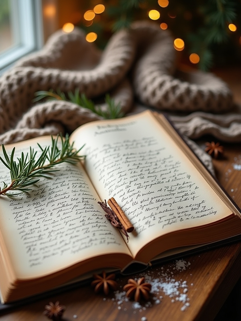 handwritten family recipe book