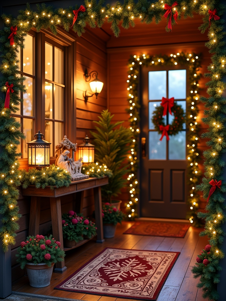 holiday artwork enhances ambiance