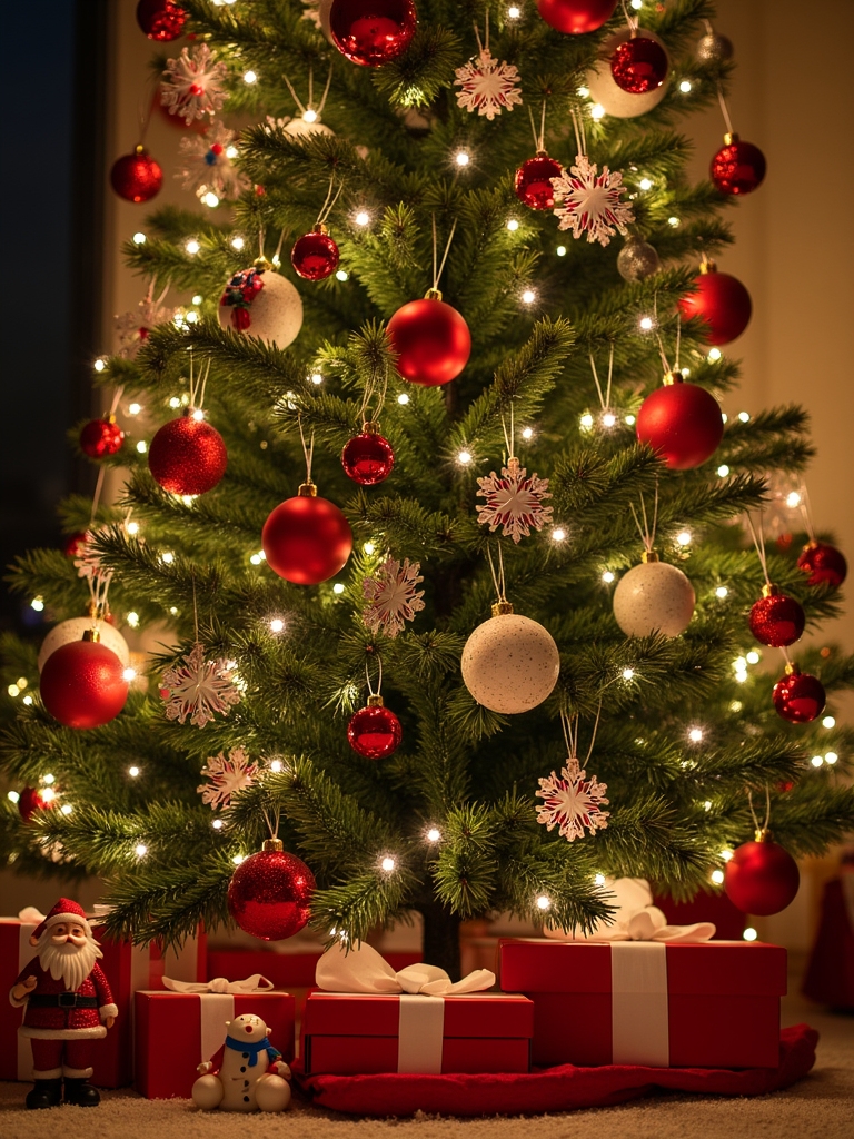 holiday figurines enhance decor