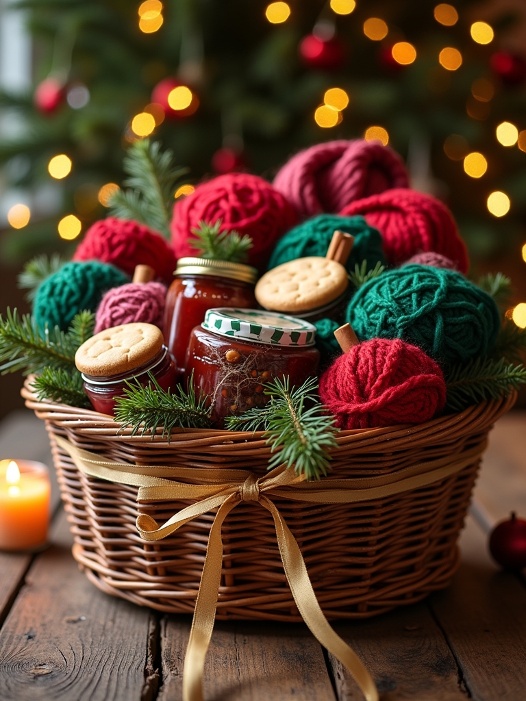 holiday gift basket creation