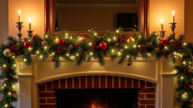 holiday mantel garland ideas