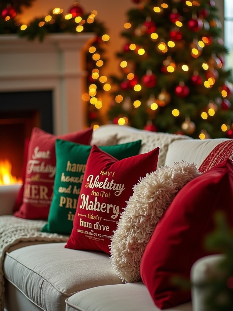 holiday movie quote pillow