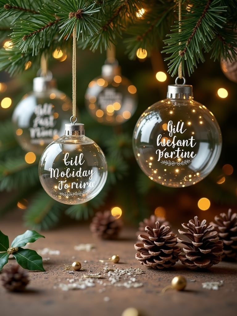 holiday quote ornament ideas