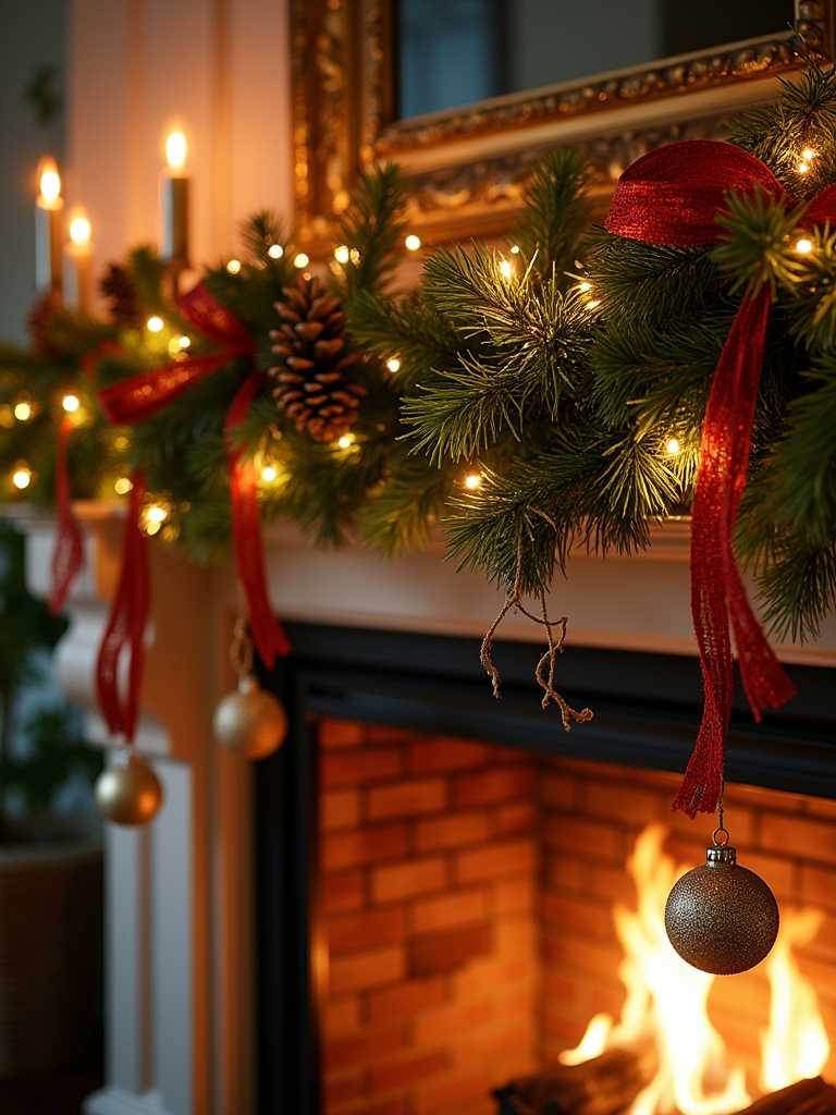 holiday ribbon garland ideas