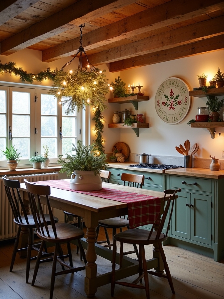 holiday themed farmhouse decor