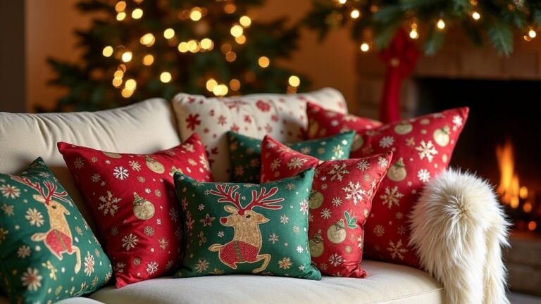 holiday themed throw pillows