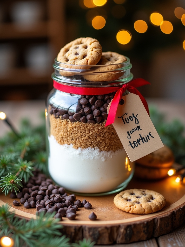 homemade cookies gift jar