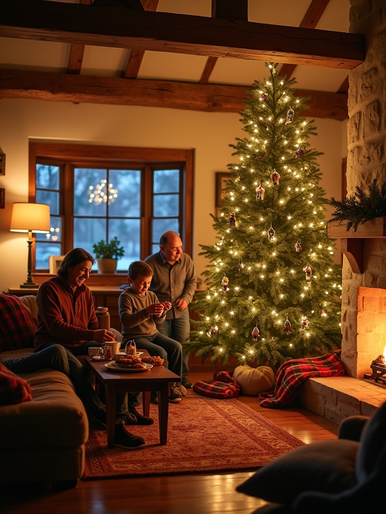 joyful tree trimming gatherings