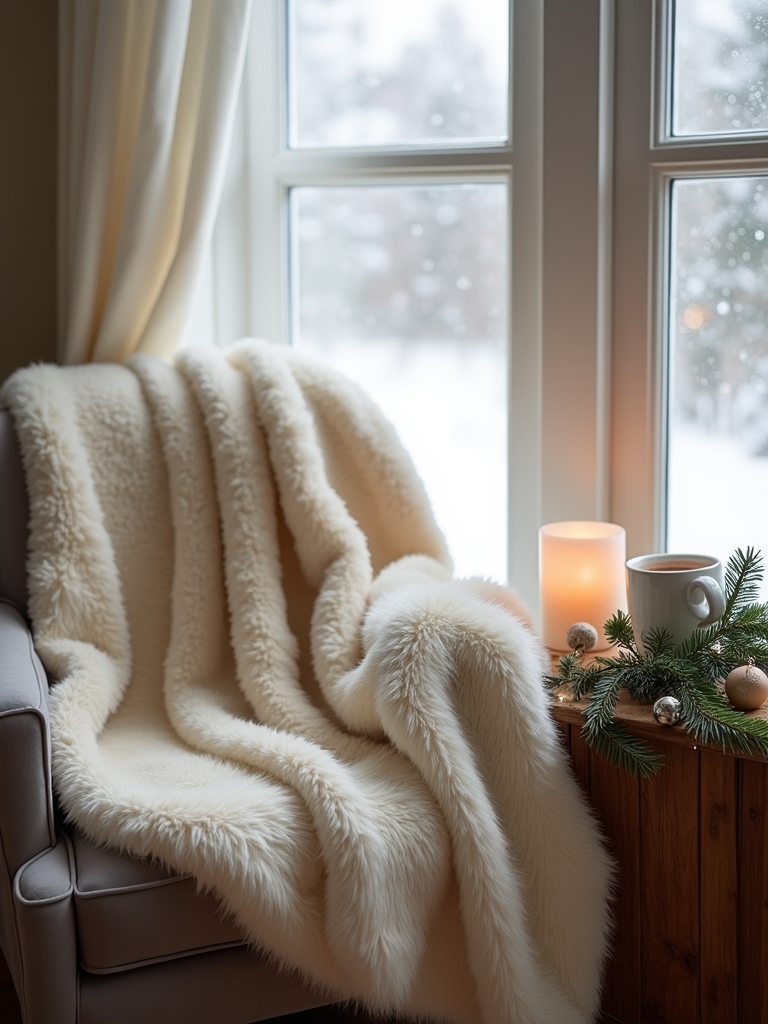 luxurious cozy holiday throw