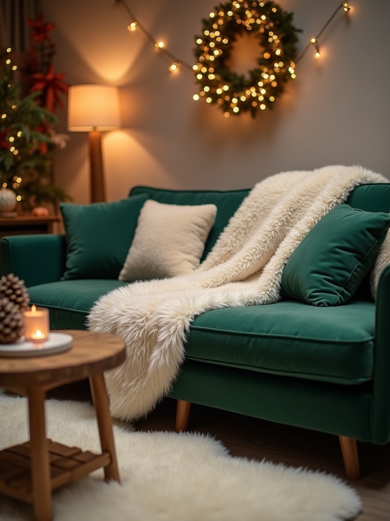 luxurious faux fur accents