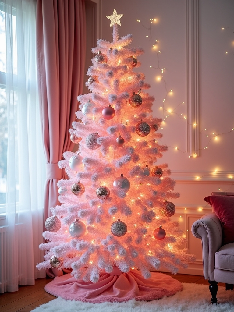 luxurious pink velvet accents