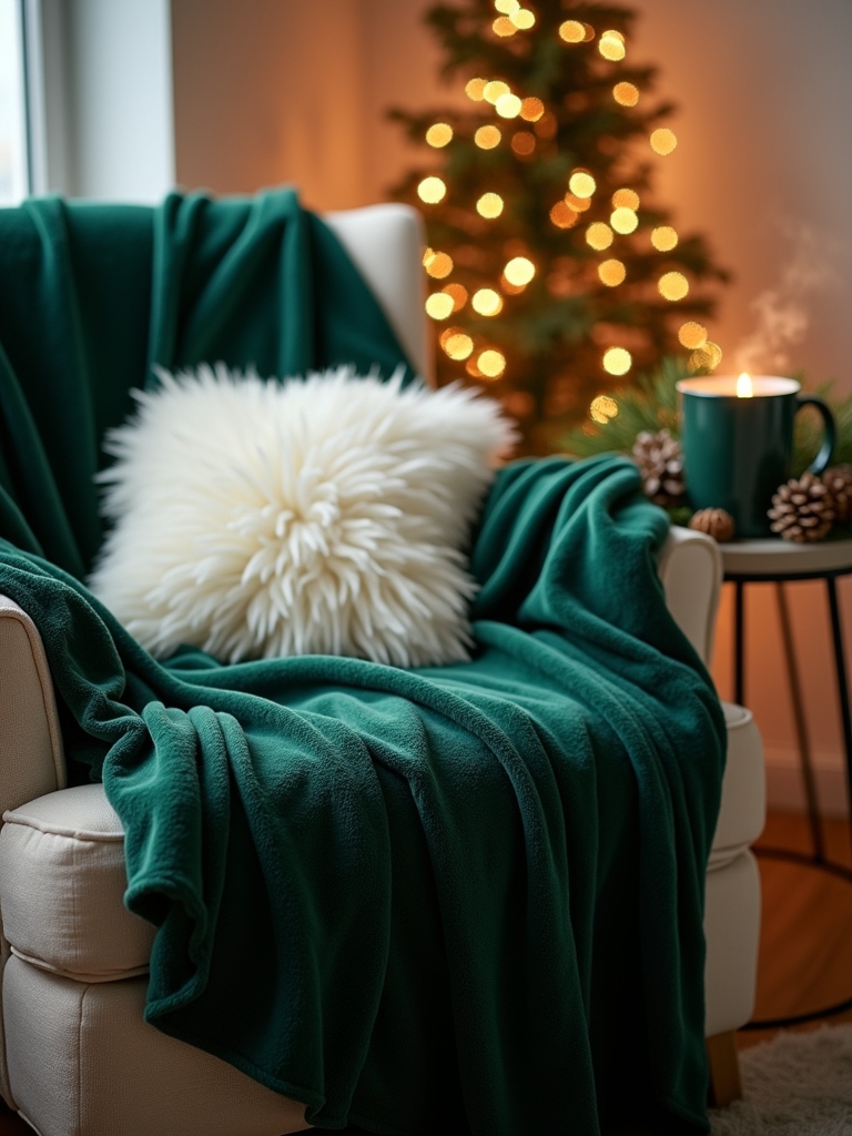 luxurious velvet holiday throws