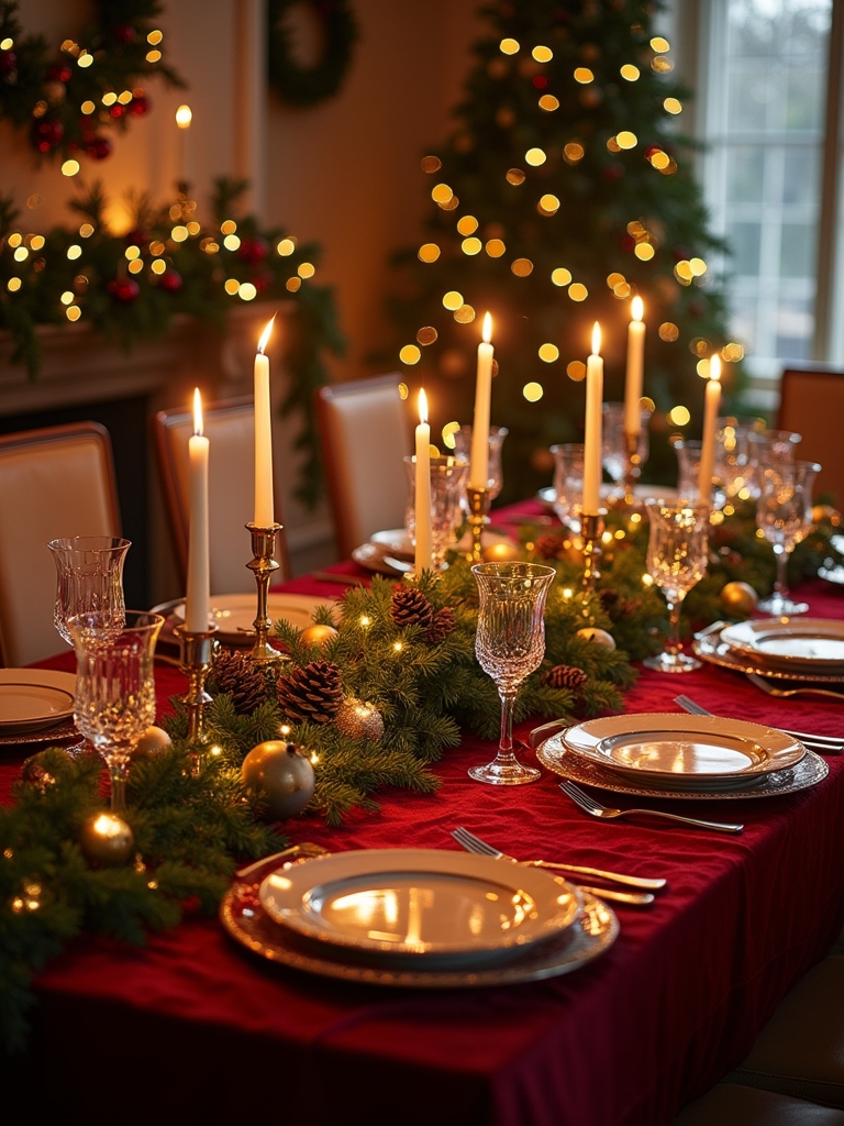 magical christmas table ambiance