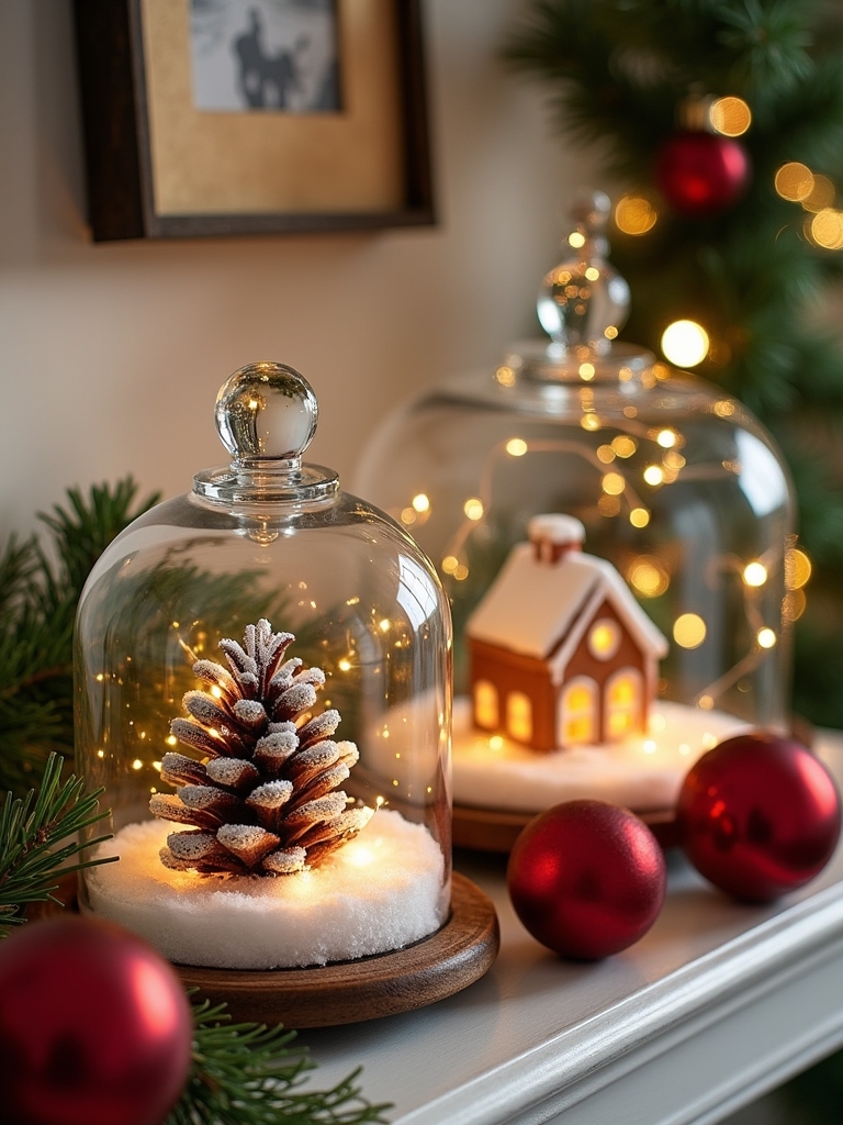 magical holiday cloche displays