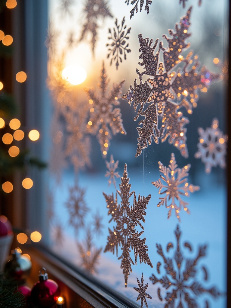 magical holiday window decor