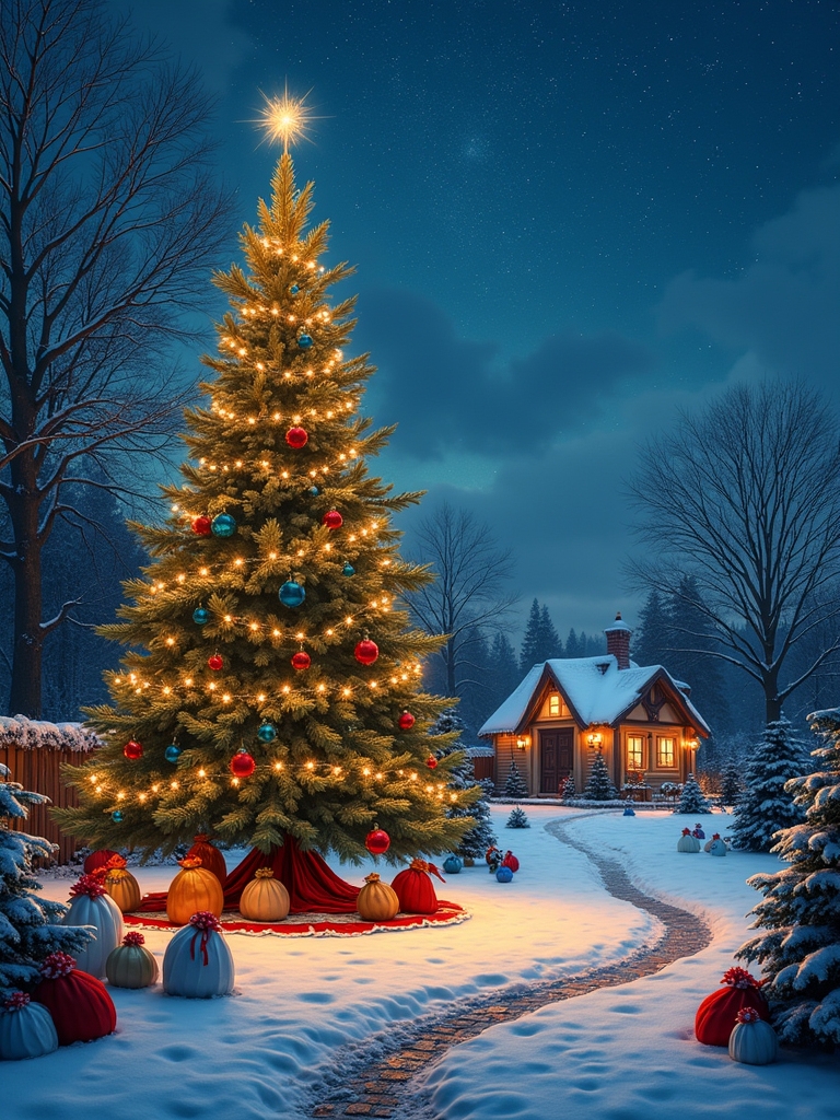 magical illuminated christmas tree