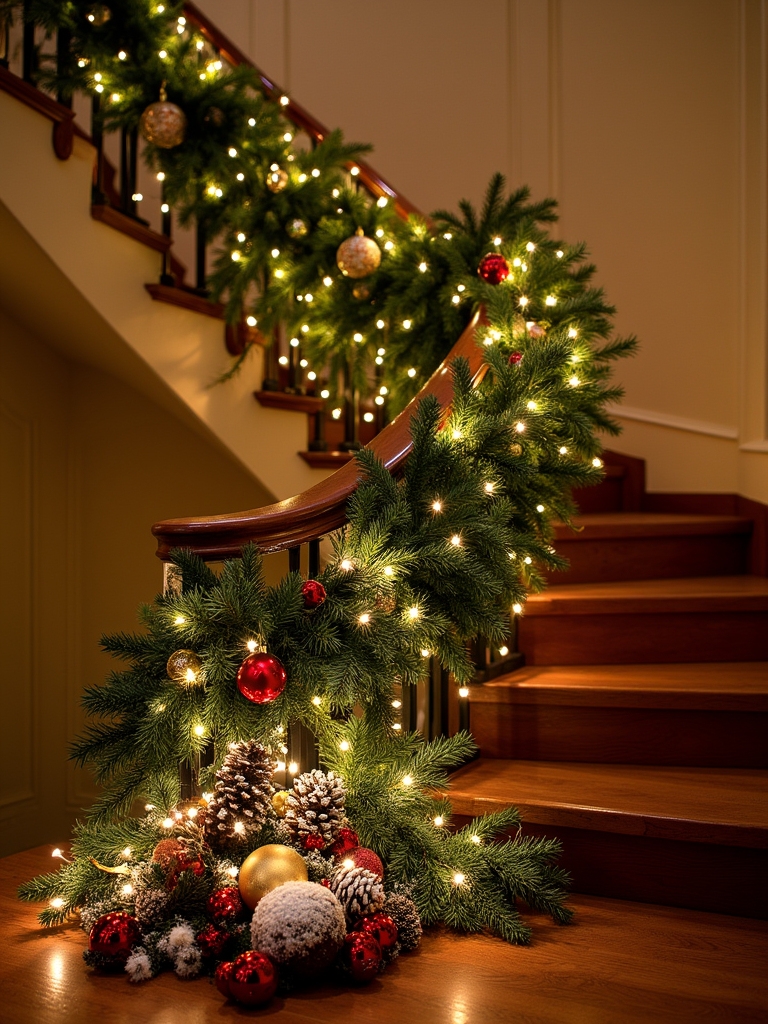 magical staircase fairy lights